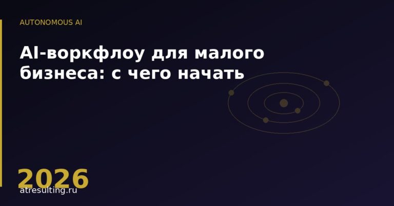 AI-воркфлоу для малого бизнеса: с чего начать — ATresulting