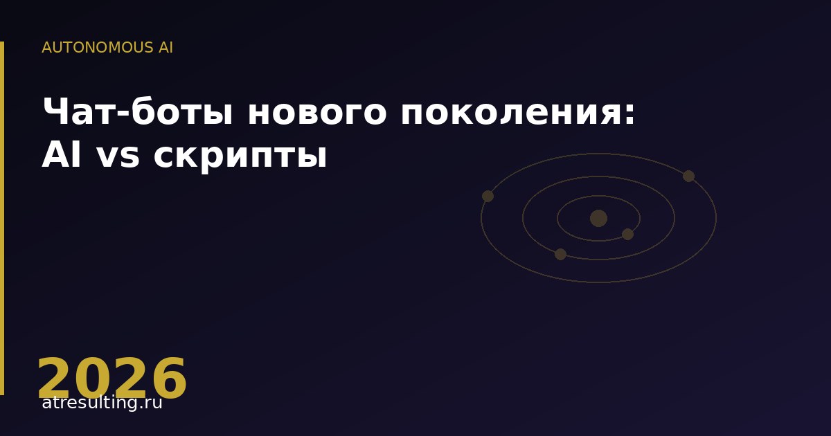 Чат-боты нового поколения: AI vs скрипты — ATresulting