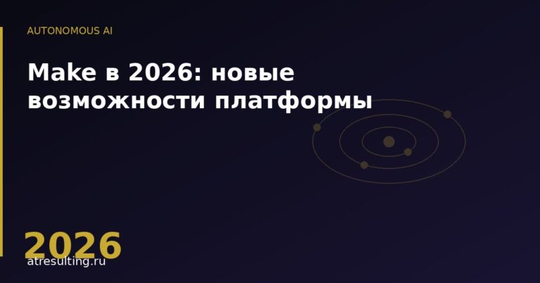 Make в 2026: новые возможности платформы — ATresulting