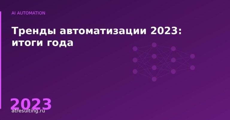 Тренды автоматизации 2023: итоги года — ATresulting